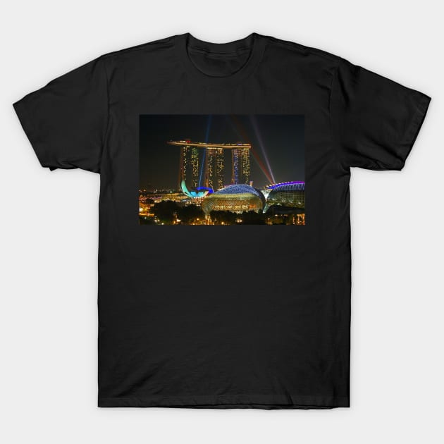 Marina Bay Sands - Singapore T-Shirt by LeanneAllen